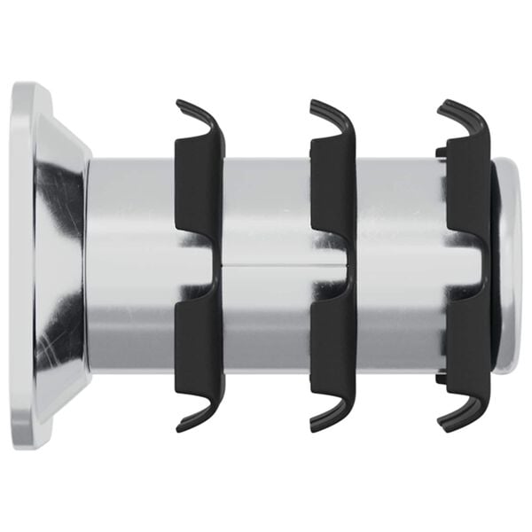 vidaXL Threaded Tube Insert 1818 pcs Black and Silver Galvanised Steel