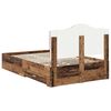 vidaXL Bed Frame with Headboard Old Wood 120 x 190 cm Engineered Wood