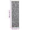 vidaXL Fly Curtain Grey and Black 56x200 cm Chenille