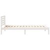 vidaXL Bed Frame with Headboard White 80 x 210 cm Solid Pine Wood