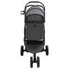 vidaXL Folding Pet Stroller Black 78 x 54 x 101 cm 600D Oxford fabric