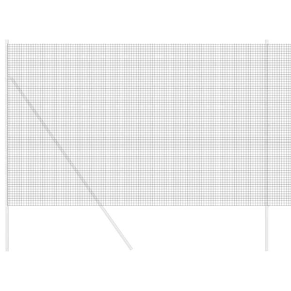 vidaXL Welded Wire Fence Grey 1.5 x 10 m Steel