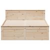 vidaXL Bed Frame without Mattress with Headboard 140x200 cm Solid Wood Pine
