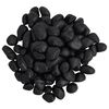 vidaXL Polished Pebbles 25 kg Black 2-5 cm