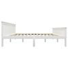vidaXL Bed Frame without Mattress White Solid Pine Wood 180x200 cm Super King