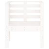 vidaXL Garden Chairs 2 pcs White 61.5x53x71 cm Solid Wood Pine