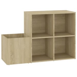 vidaXL Hall Shoe Cabinet Sonoma Oak 105x35.5x70 cm Engineered Wood