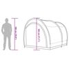 vidaXL Bike Storage Tent with Roof Green 256 x 222 x 182 cm