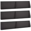 vidaXL Retaining Wall 6 pcs 100 x 12 x 50 cm Steel Black