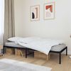 vidaXL Metal Bed Frame without Mattress Black 90x200cm