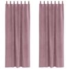 vidaXL Blackout Curtains 2 pcs Dark Pink 140 x 225 cm Velvet