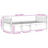 vidaXL Children's Bed without Mattress 90x200 cm Solid Wood Pine