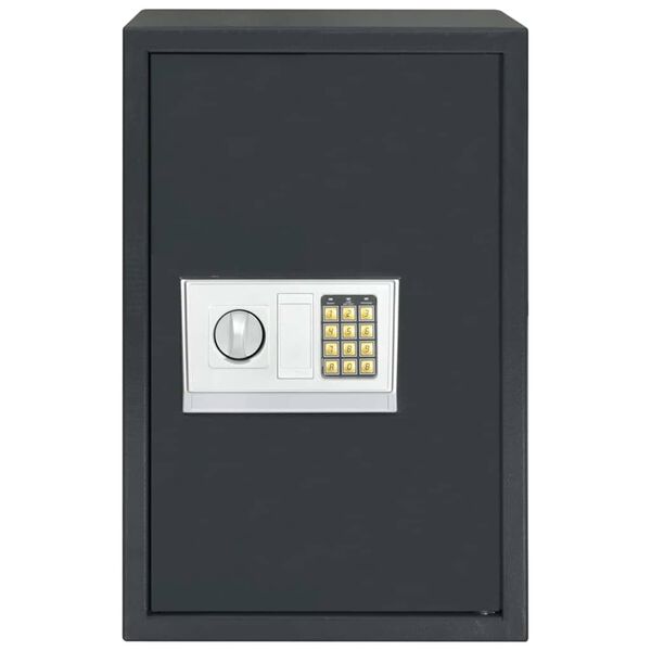 vidaXL Digital Safe with Lock Dark grey 40 x 35 x 60 cm Steel