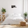 Homemania Wall Decoration Words 50x25 cm Steel Black