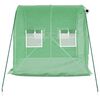 vidaXL Greenhouse with Steel Frame Green 4 m&sup2; 2x2x2 m