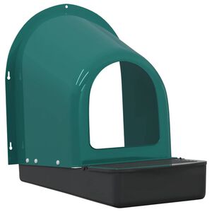 vidaXL Chicken Nesting Boxes 4 pcs Wall-Mounted Dark Green Plastic