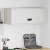 vidaXL Wall Cabinet for Garage with Gas-lift Door White