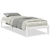 vidaXL Extra Long Bed Frame without Mattress White 90x210 cm Solid Wood Pine