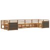 vidaXL Outdoor Sofa Set 7 pcs Natural