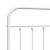 vidaXL Metal Replace Headboard White 90 cm