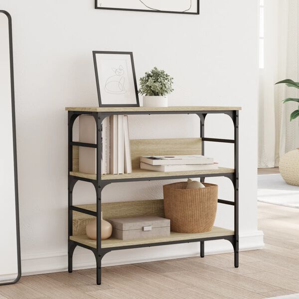 vidaXL Console Table Sonoma Oak 75x32x75 cm Engineered Wood