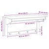 vidaXL Coat Rack Hill White and Honey Brown 90 x 35 x 41.5 cm