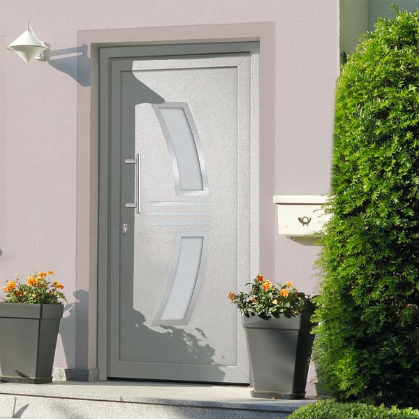vidaXL Front Door White 108x200 cm