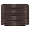 vidaXL Garden Raised Bed Galvanised Steel 322x100x68 cm Brown