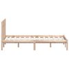vidaXL Bed Frame without Mattress King Size Solid Wood