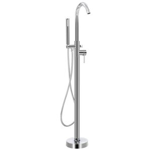 vidaXL Freestanding Bathtub Faucet Stainless Steel 118.5 cm