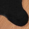 vidaXL Faux Rabbit Fur Rug Olite Black 60 x 90 cm Polyester