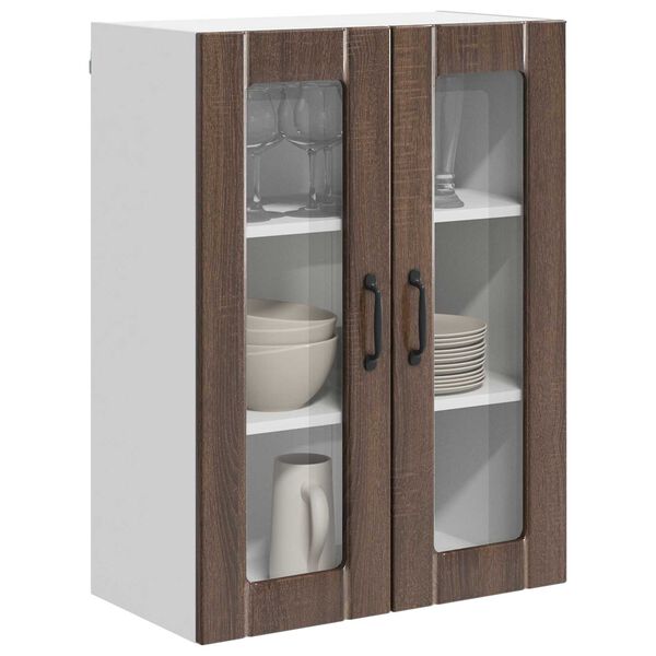 vidaXL Kitchen Cabinet Brown Oak 60 x 31 x 80 cm Engineered Wood