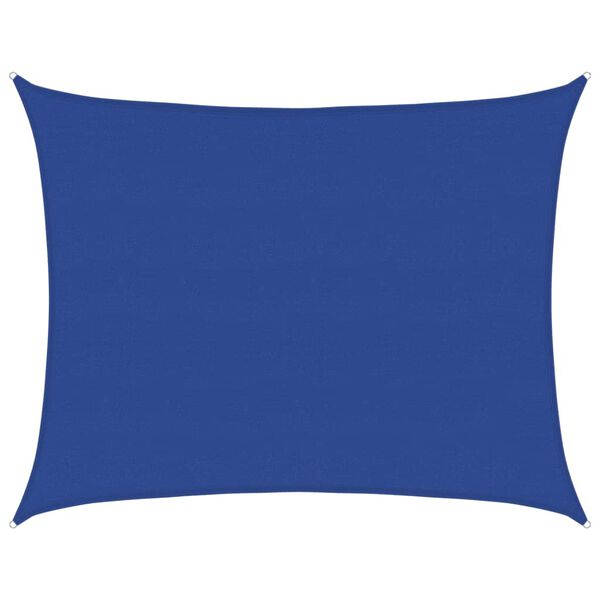 vidaXL Sunshade Sail 160 g/m&sup2; Rectangular Blue 6x8 m HDPE