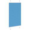 vidaXL Pleated Blind Blue 70x150 cm Fabric Width 69.4 cm Polyester