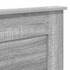 vidaXL Headboard with Headboard Grey Sonoma 200 cm Engineered Wood