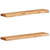 vidaXL Wall Shelves 2 pcs 80x20x3.5 cm Solid Wood Acacia