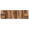 vidaXL Headboard with Cabinet 3 pcs Old Wood Engineered Wood