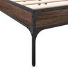 vidaXL Bed Frame without Mattress Brown Oak 160x200 cm