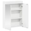 vidaXL Bathroom Mirror Cabinet with Door TULUM White 60 x 16.5 x 78 cm
