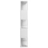vidaXL Book Cabinet/Room Divider High Gloss White 80x24x159 cm Engineered Wood