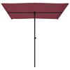 vidaXL Garden Parasol with Aluminium Pole 2x1.5 m Bordeaux Red