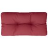 vidaXL Pallet Cushion Wine Red 80x40x12 cm Fabric