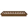 vidaXL Bed Frame without Mattress Honey Brown Solid Wood Small Single