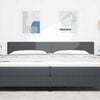 vidaXL Headboard with Headboard Dark Grey 200 cm Faux Leather