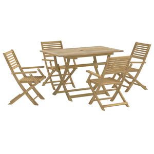 vidaXL 7 Piece Garden Dining Set Solid Wood Acacia