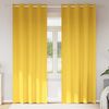 vidaXL Blackout Curtains with Rings 2 pcs Mustard Yellow 225 x 140 cm