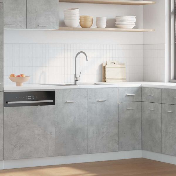 vidaXL Sink Bottom Cabinet Lyon Concrete Grey 80x46x81.5 cm Engineered Wood