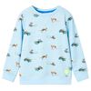vidaXL Kids' Sweatshirt Light Blue Melange 140