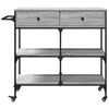 vidaXL Kitchen Trolley Grey Sonoma 105x42x95 cm Engineered Wood