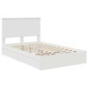 vidaXL Storage Bed with Headboard White 120 x 200 cm Engineered Wood
